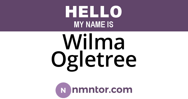 Wilma Ogletree