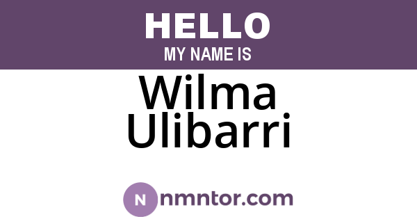 Wilma Ulibarri