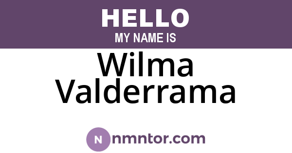 Wilma Valderrama