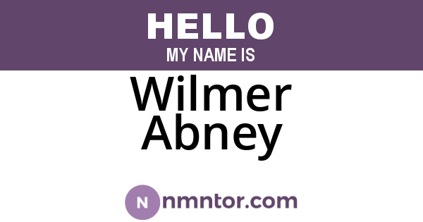 Wilmer Abney
