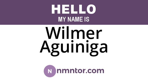 Wilmer Aguiniga