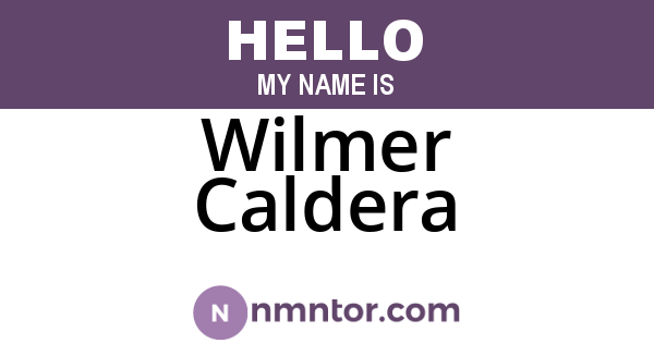 Wilmer Caldera
