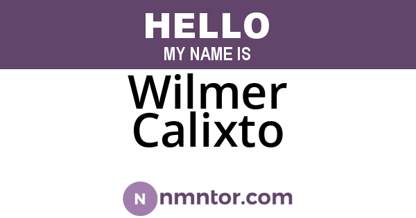 Wilmer Calixto