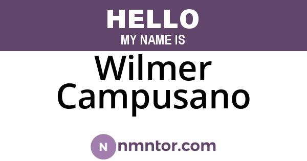Wilmer Campusano