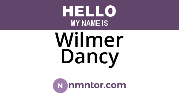 Wilmer Dancy