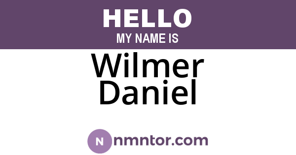 Wilmer Daniel