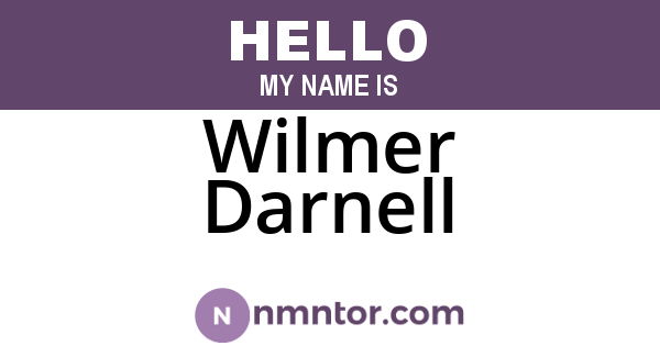 Wilmer Darnell