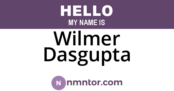 Wilmer Dasgupta