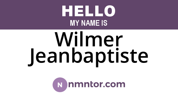 Wilmer Jeanbaptiste