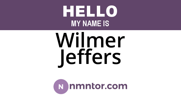 Wilmer Jeffers