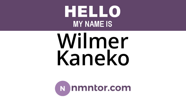 Wilmer Kaneko