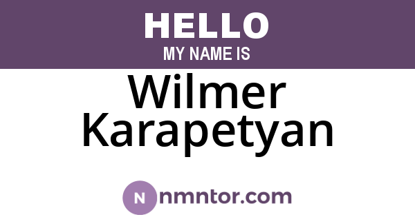 Wilmer Karapetyan
