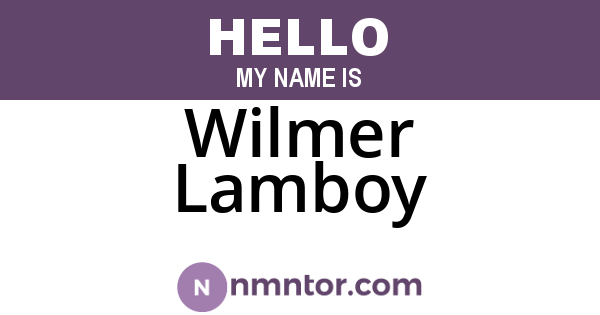 Wilmer Lamboy