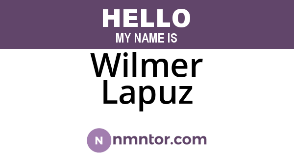 Wilmer Lapuz