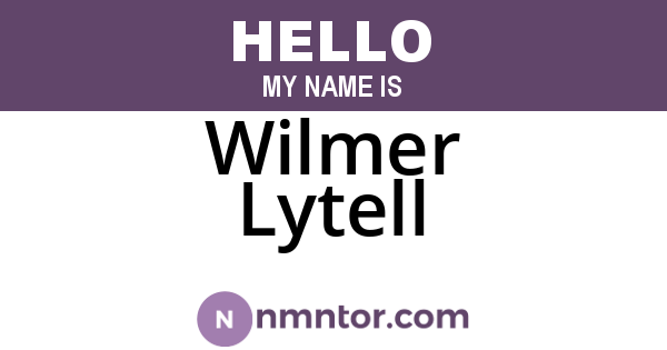 Wilmer Lytell
