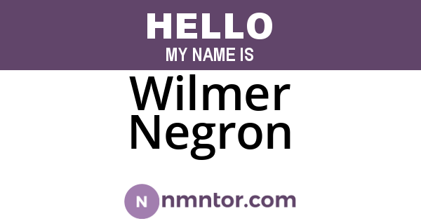 Wilmer Negron