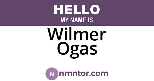 Wilmer Ogas
