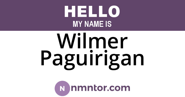 Wilmer Paguirigan