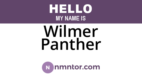Wilmer Panther