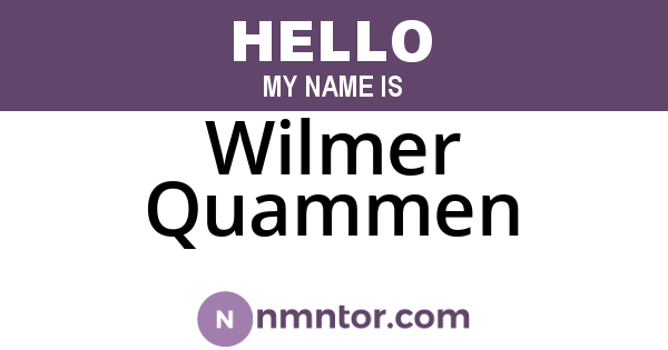 Wilmer Quammen