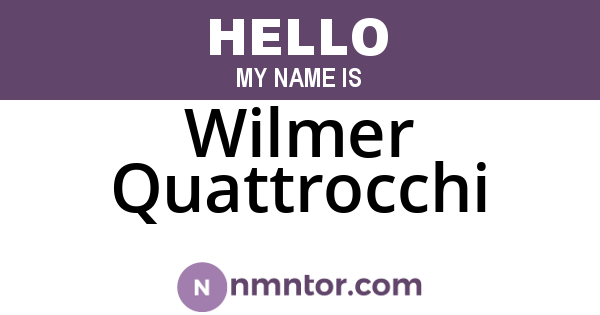 Wilmer Quattrocchi