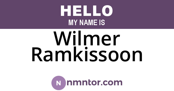 Wilmer Ramkissoon