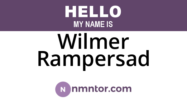 Wilmer Rampersad