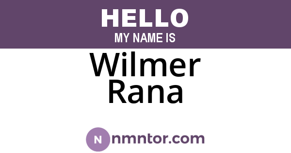 Wilmer Rana