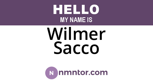 Wilmer Sacco