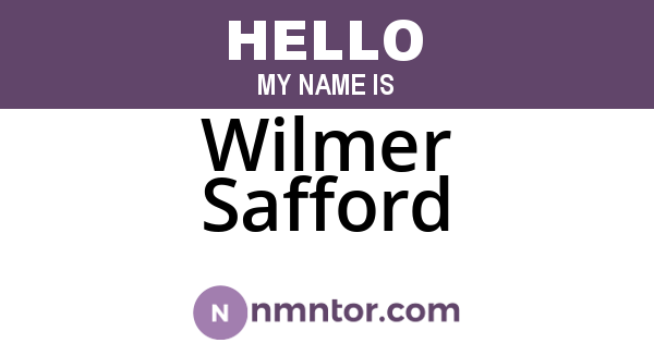 Wilmer Safford