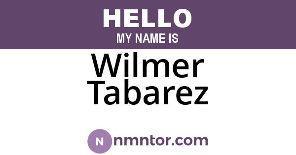 Wilmer Tabarez