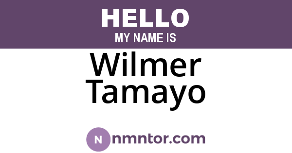 Wilmer Tamayo