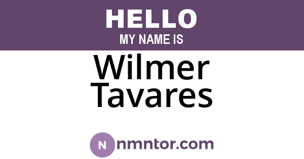 Wilmer Tavares