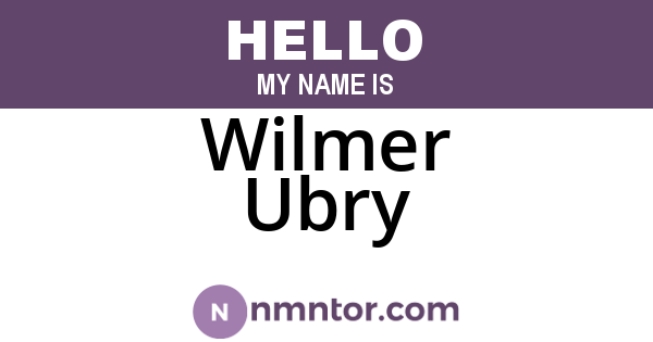 Wilmer Ubry