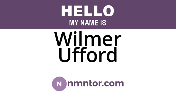 Wilmer Ufford