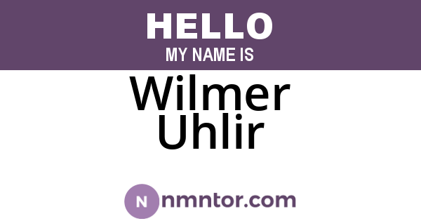Wilmer Uhlir