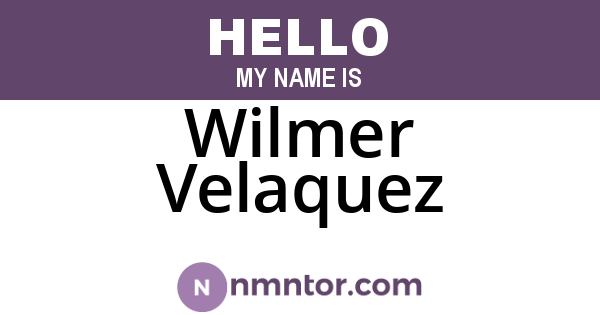 Wilmer Velaquez
