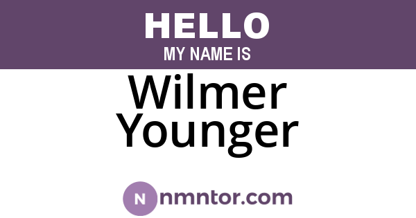 Wilmer Younger