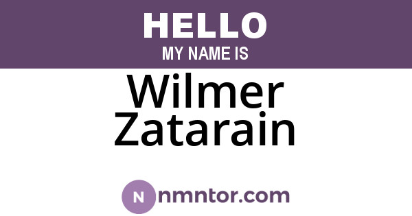 Wilmer Zatarain