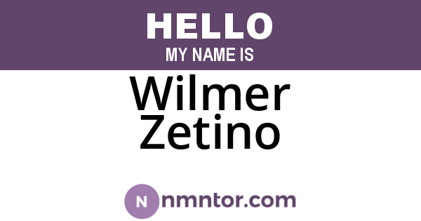 Wilmer Zetino