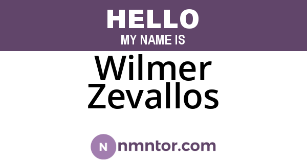 Wilmer Zevallos
