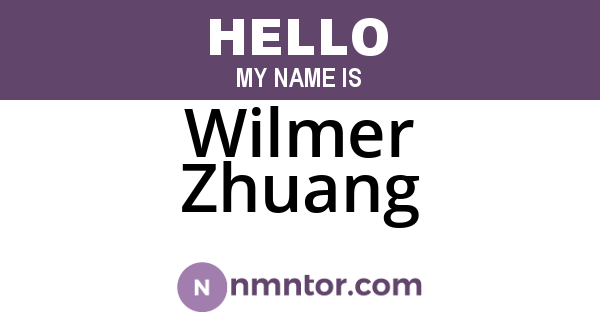 Wilmer Zhuang