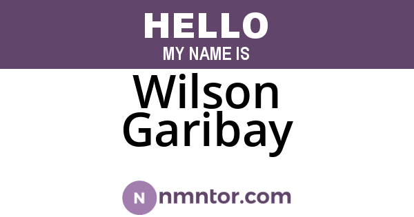 Wilson Garibay