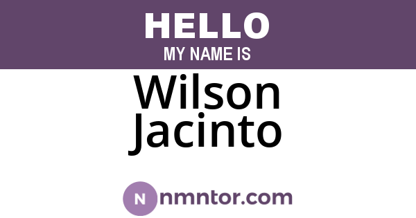 Wilson Jacinto