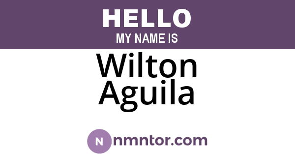 Wilton Aguila