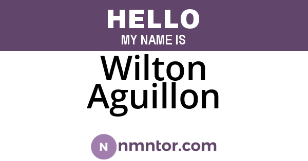 Wilton Aguillon