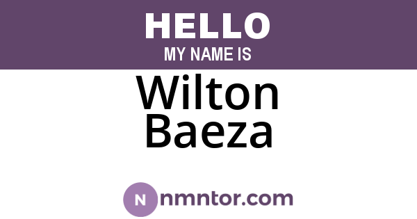 Wilton Baeza