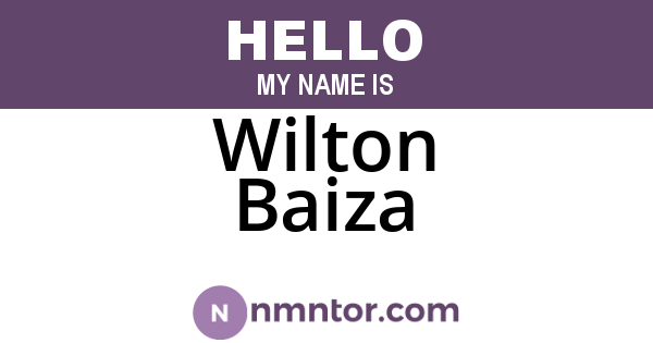 Wilton Baiza