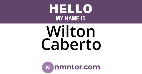 Wilton Caberto