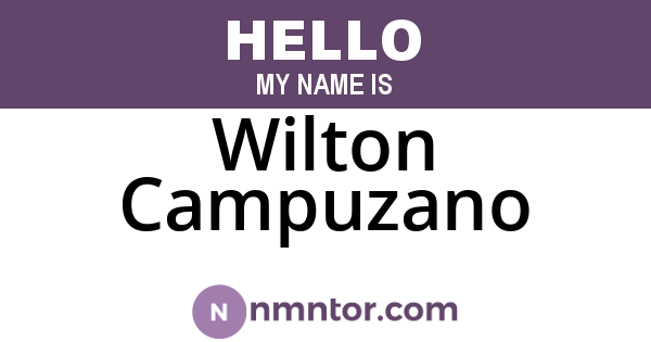 Wilton Campuzano